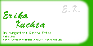 erika kuchta business card